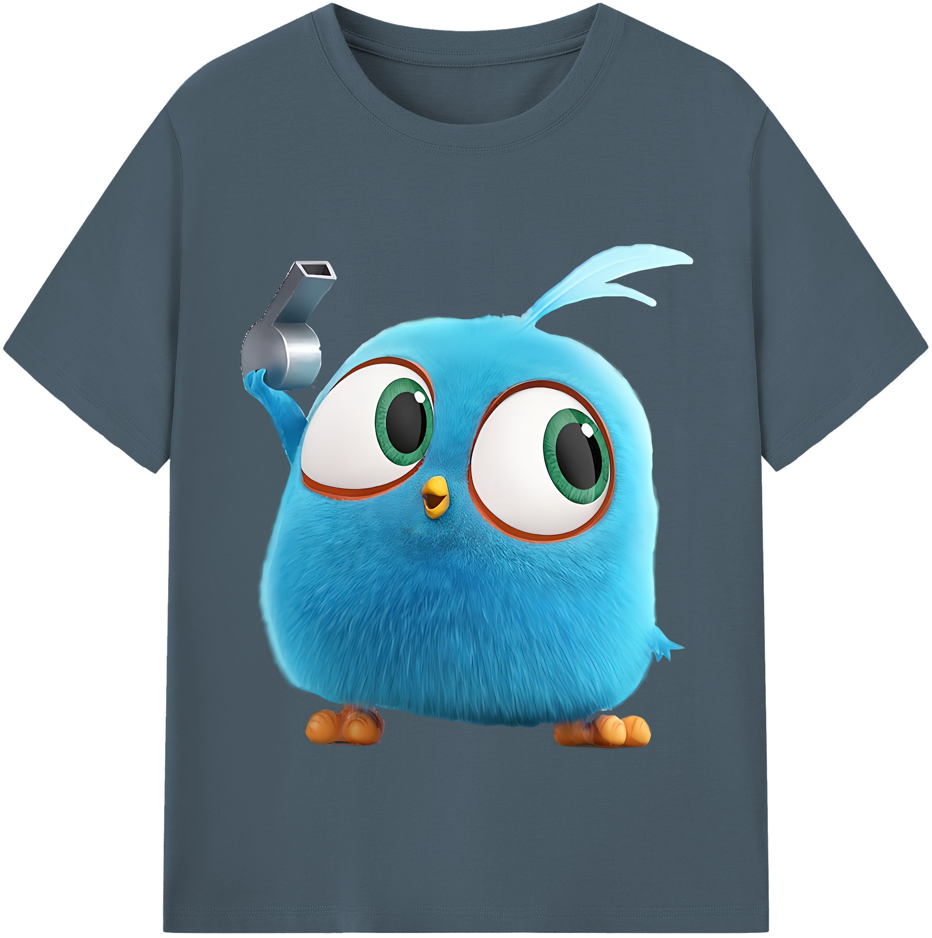 （画像用） Angry Birds アングリーバード 綿100％半袖Tシャツ（フロントプリント）